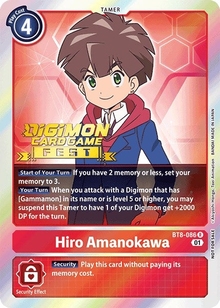 Image for Hiro Amanokawa (Digimon Card Game Fest 2022) - Digimon Card Game