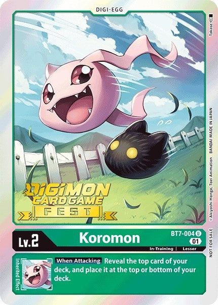 Image for Koromon (Digimon Card Game Fest 2022) - Digimon Card Game