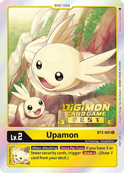 Image for Upamon - BT3-003 (Digimon Card Game Fest 2022) - Digimon Card Game