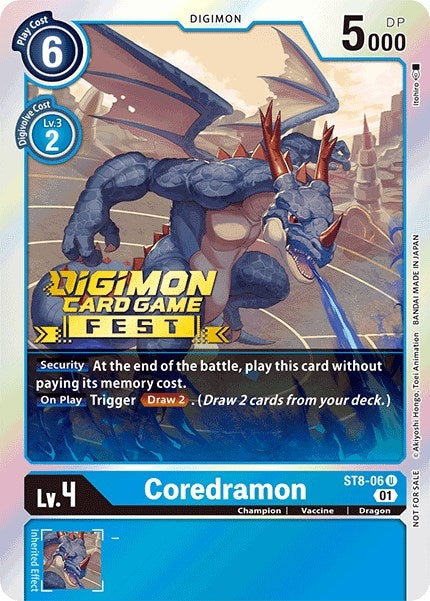 Image for Coredramon (Digimon Card Game Fest 2022) - Digimon Card Game