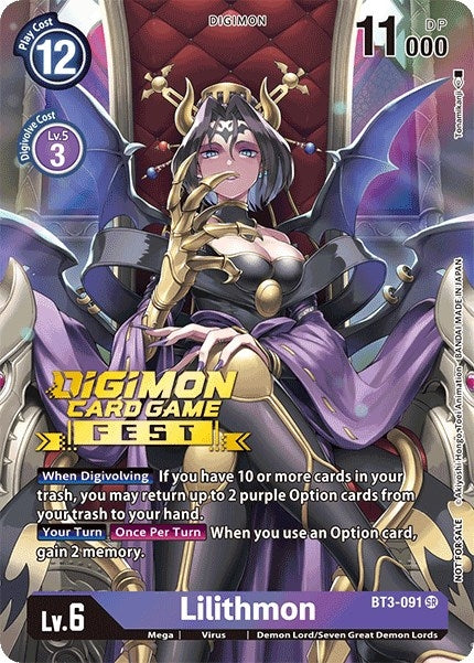 Image for Lilithmon (Digimon Card Game Fest 2022) - Digimon Card Game