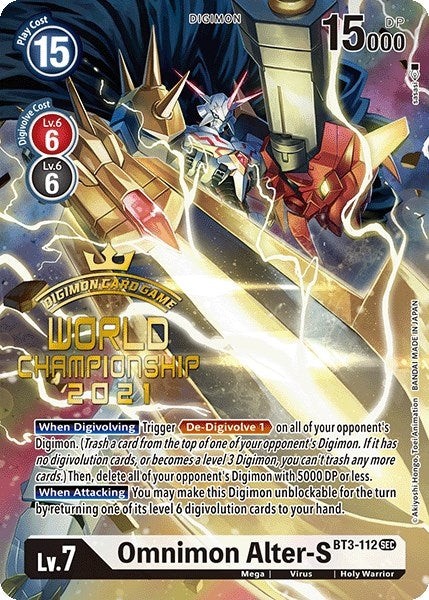 Image for Omnimon Alter-S (Secret Rare) (World Championship 2021) - Digimon Card Game