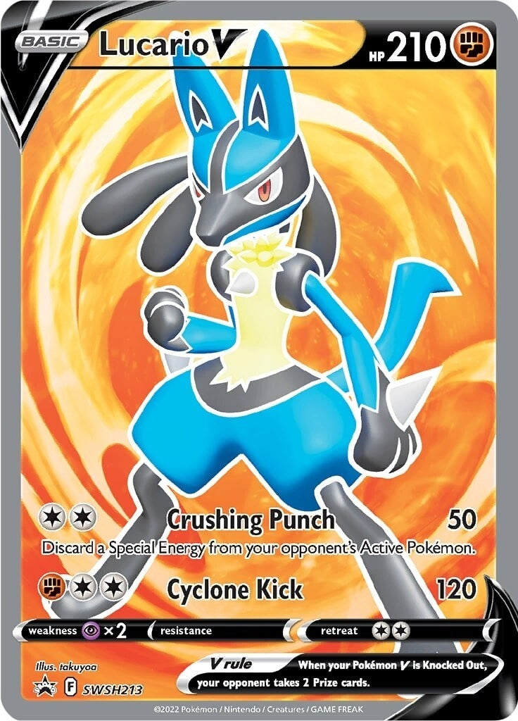 Image for Lucario V - SWSH213 - Pokemon