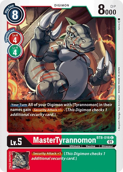 Image for MasterTyrannomon - Digimon Card Game