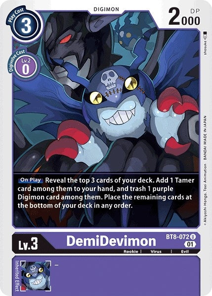 Image for DemiDevimon - Digimon Card Game