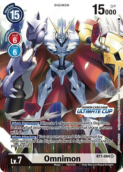 Image for Omnimon - BT1-084 (Ultimate Cup 2022) - Digimon Card Game