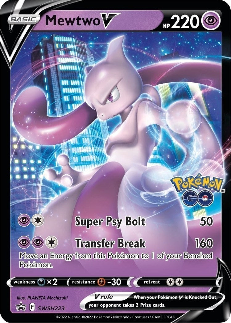 Image for Mewtwo V - SWSH223 - Pokemon