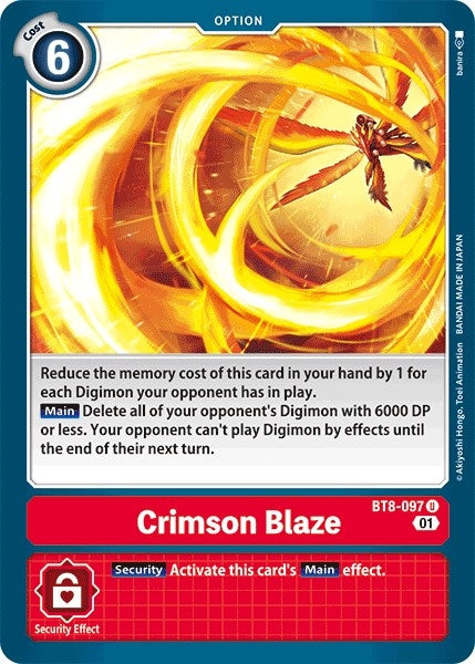 Image for Crimson Blaze - Digimon Card Game