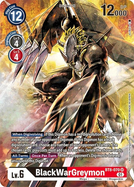 Image for BlackWarGreymon (Alternate Art) - Digimon Card Game