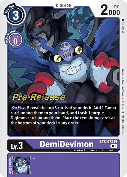 Image for DemiDevimon - Digimon Card Game