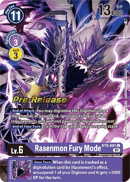 Image for Rasenmon Fury Mode - Digimon Card Game