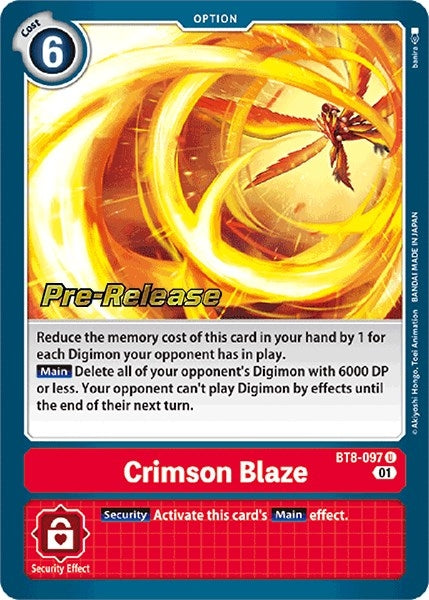 Image for Crimson Blaze - Digimon Card Game