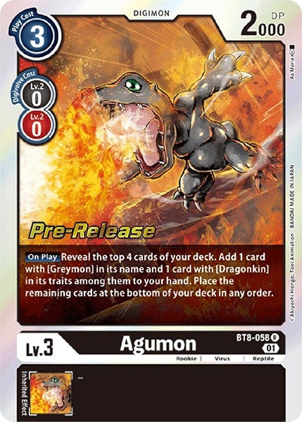 Image for Agumon - Digimon Card Game