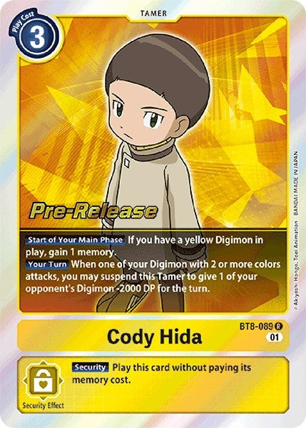 Image for Cody Hida - Digimon Card Game