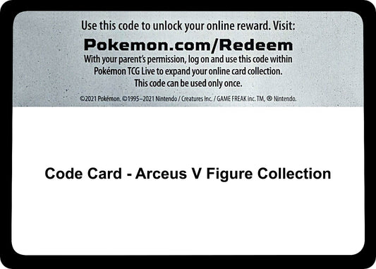 Image for Code Card - Arceus V Figure Collection - Pokemon