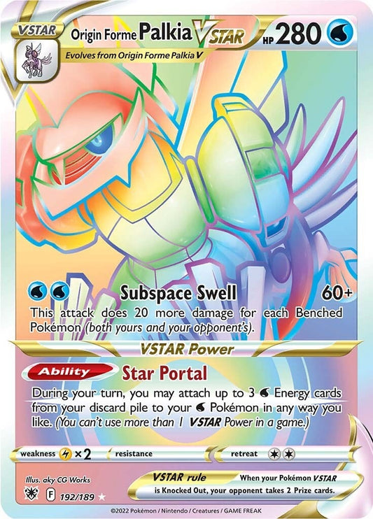 Image for Origin Forme Palkia VSTAR (Secret) (192) - Pokemon