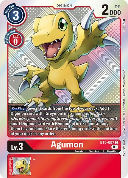 Image for Agumon (New Awakening Pre-Release Tournament Winner Card) - Digimon Card Game