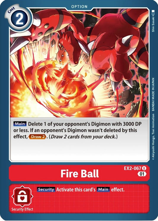 Image for Fire Ball - Digimon Card Game