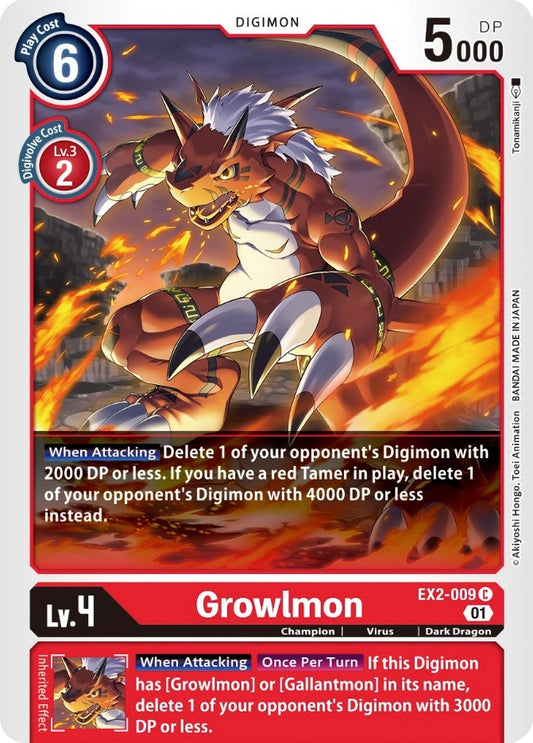Image for Growlmon - Digimon Card Game
