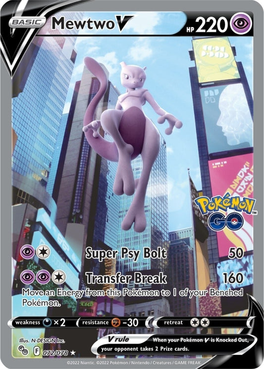 Image for Mewtwo V (Alternate Full Art) - Pokemon