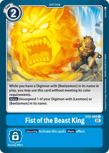 Image for Fist of the Beast King - Digimon Card Game