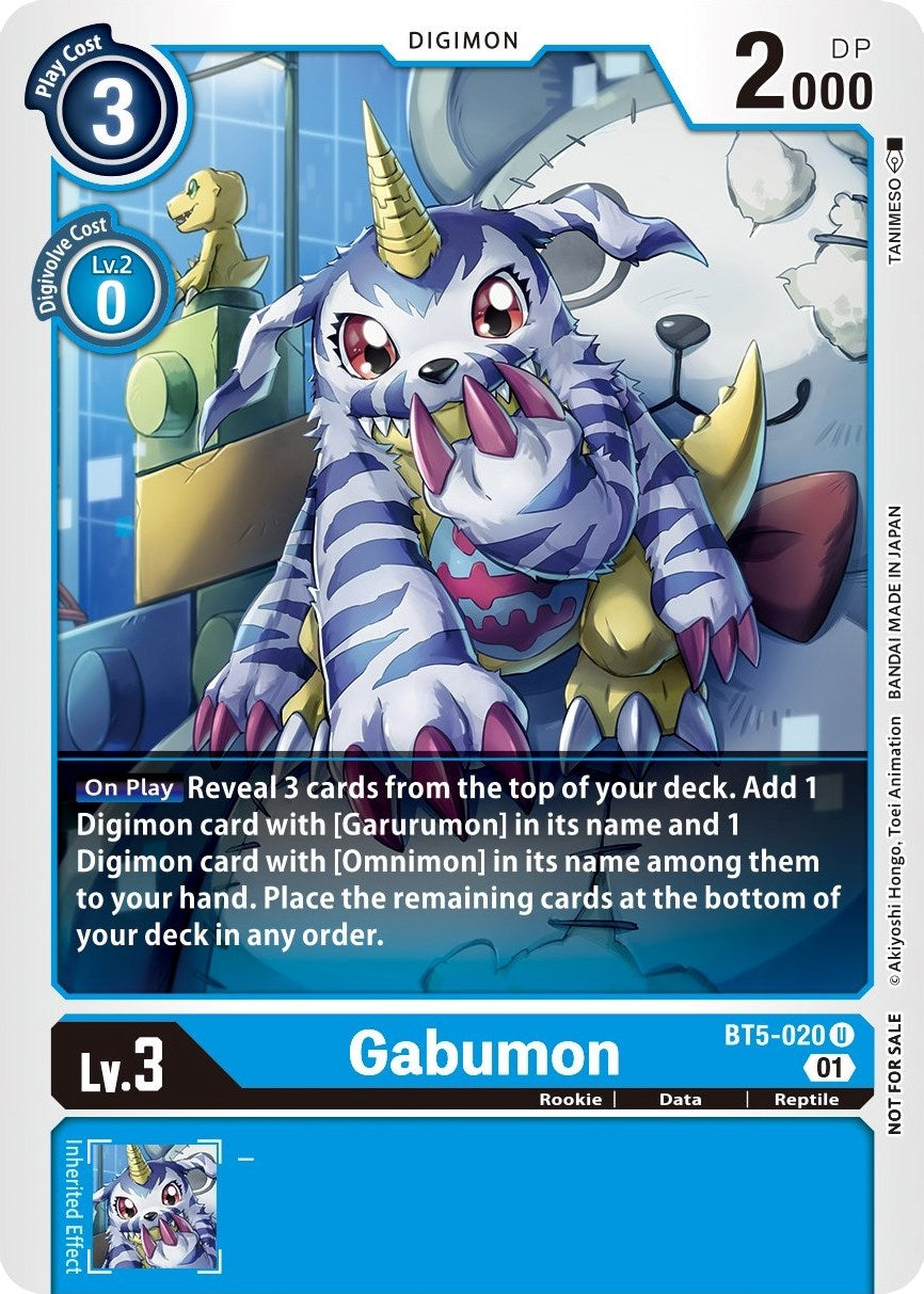 Image for Gabumon - BT5-020 (Winner Pack New Awakening) - Digimon Card Game