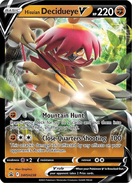 Image for Hisuian Decidueye V - SWSH238 - Pokemon