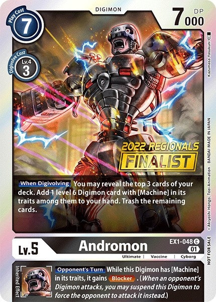 Image for Andromon (2022 Championship Online Regional) [Online Finalist] - Digimon Card Game