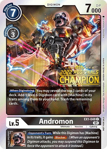 Image for Andromon (2022 Championship Online Regional) [Online Champion] - Digimon Card Game