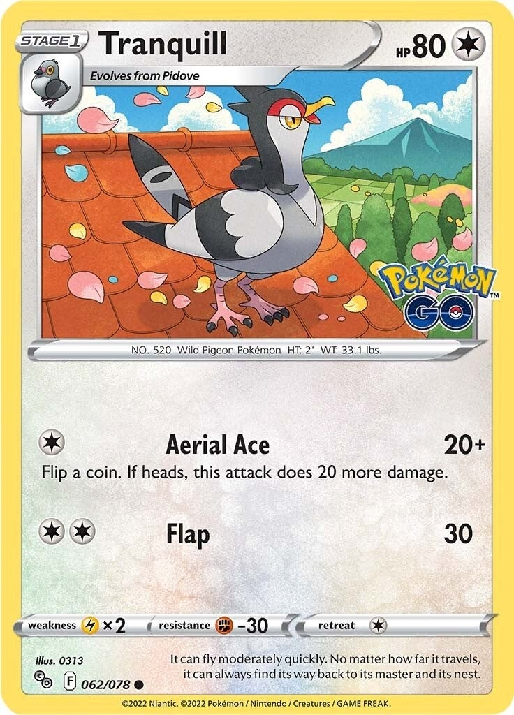 Image for Tranquill - Pokemon