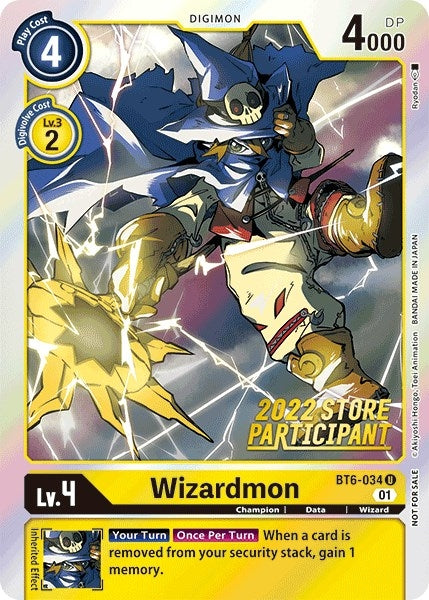 Image for Wizardmon (2022 Store Participant) - Digimon Card Game