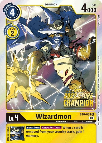 Image for Wizardmon (2022 Store Champion) - Digimon Card Game