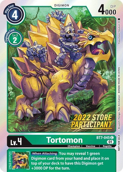 Image for Tortomon (2022 Store Participant) - Digimon Card Game