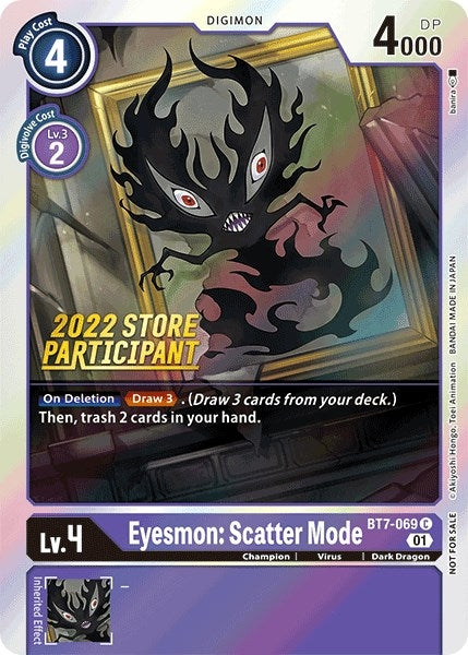 Image for Eyesmon: Scatter Mode (2022 Store Participant) - Digimon Card Game