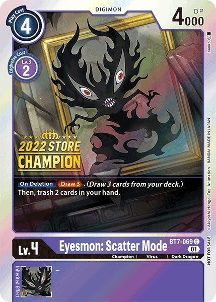 Image for Eyesmon: Scatter Mode (2022 Store Champion) - Digimon Card Game