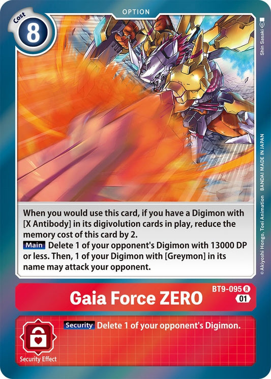 Image for Gaia Force ZERO - Digimon Card Game