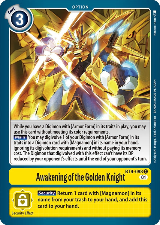 Image for Awakening of the Golden Knight - Digimon Card Game