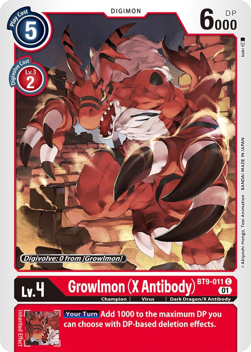 Image for Growlmon (X Antibody) - Digimon Card Game