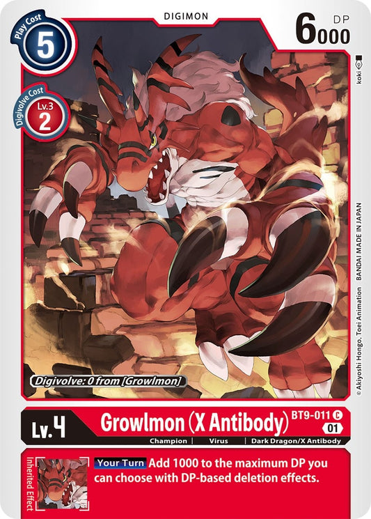 Image for Growlmon (X Antibody) - Digimon Card Game