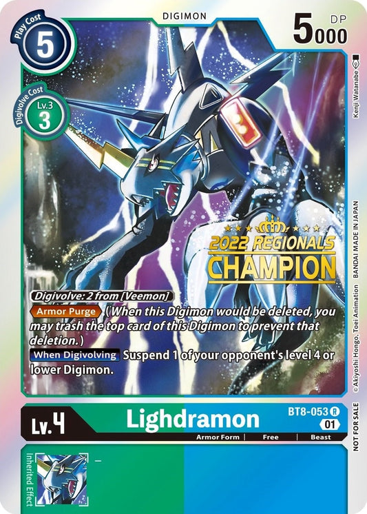 Image for Lighdramon (2022 Championship Offline Regional) [Online Champion] - Digimon Card Game