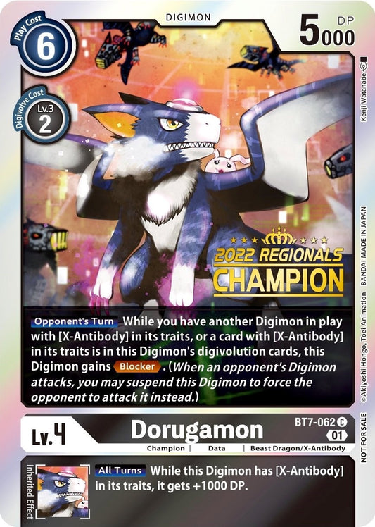 Image for Dorugamon (2022 Championship Offline Regional) [Online Champion] - Digimon Card Game