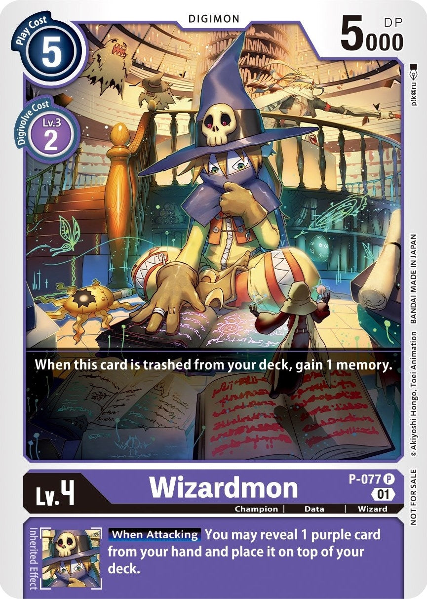 Image for Wizardmon - P-077 - Digimon Card Game