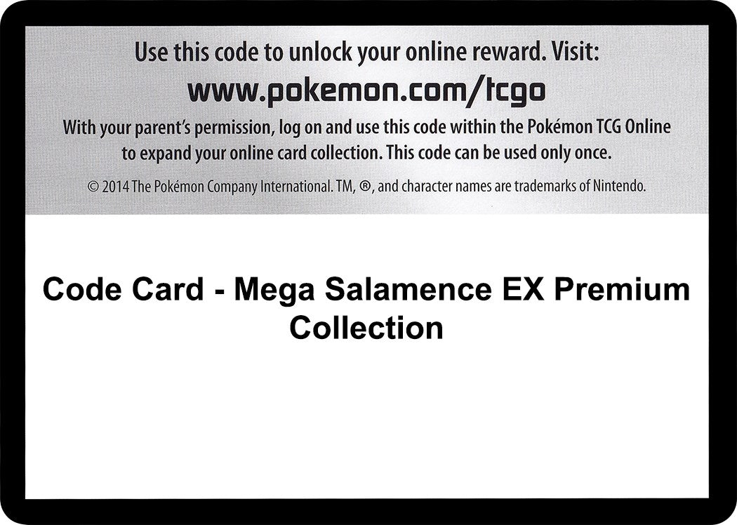 Image for Code Card - Mega Salamence EX Premium Collection - Pokemon