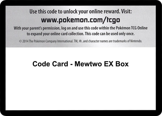 Image for Code Card - Mewtwo EX Box - Pokemon