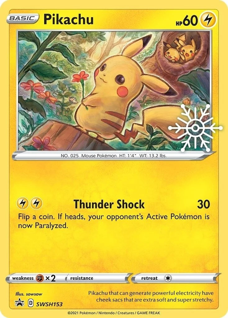 Image for Pikachu - SWSH153 (Holiday Calendar) - Pokemon