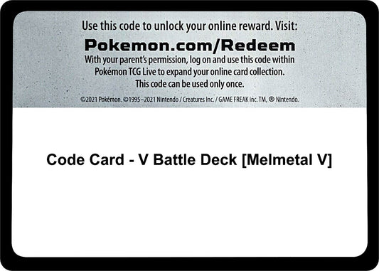 Image for Code Card - V Battle Deck [Melmetal V] - Pokemon