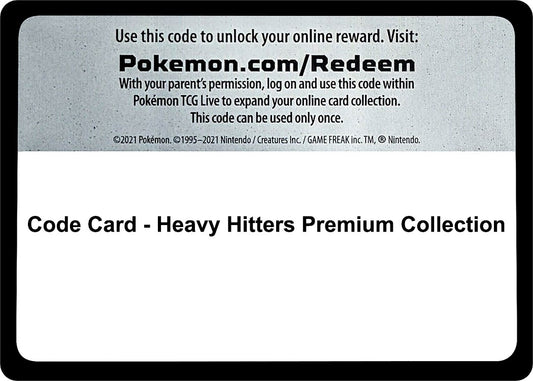 Image for Code Card - Heavy Hitters Premium Collection - Pokemon