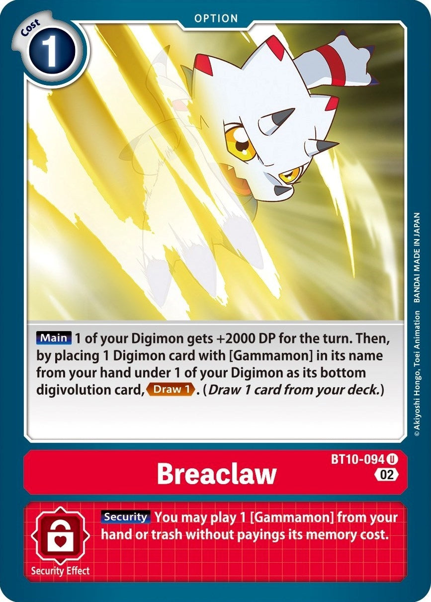 Image for Breaclaw - Digimon Card Game