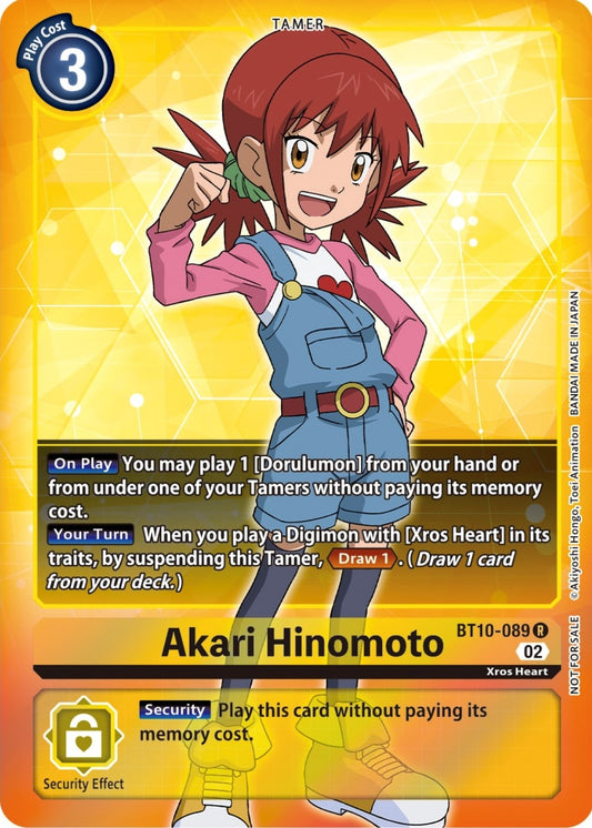 Image for Akari Hinomoto (Box Topper) - Digimon Card Game