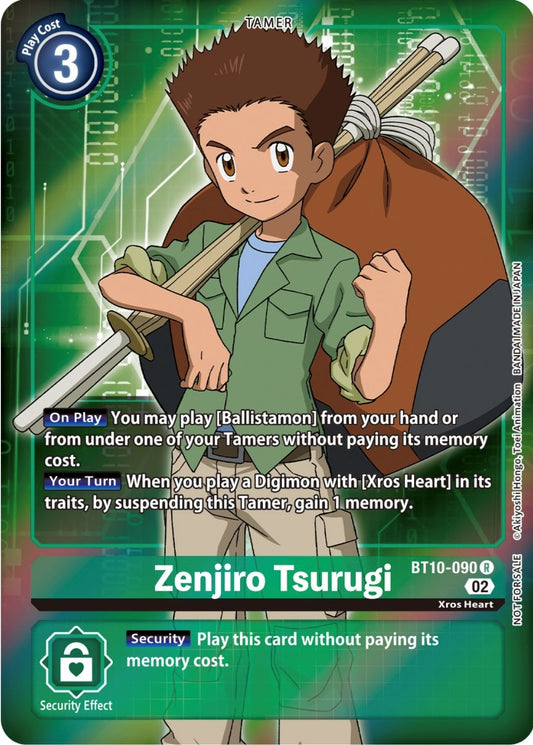 Image for Zenjiro Tsurugi (Box Topper) - Digimon Card Game
